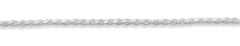 1.5mm Sterling Silver Diamond Cut Rope Chain