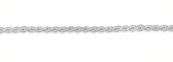 2mm Sterling Silver Diamond Cut Rope Chain