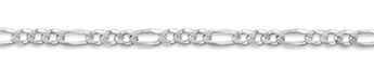 3.5mm Sterling Silver Figaro Link Chain