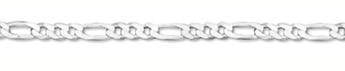 5.5mm Sterling Silver Figaro Link Bracelet