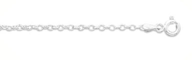 2.5mm Sterling Silver Rolo Link Chain