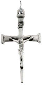 Sterling Silver Cross of Nails Crucifix