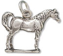 Sterling Silver Standing Horse Charm