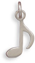Sterling Silver 8th Note Charm
