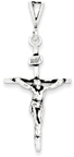 Traditional Sterling Silver Crucifix Necklace