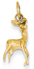 14K Gold Deer Doe Charm