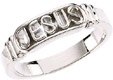 Jesus Ring in Sterling Silver
