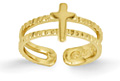 At the Foot of the Cross Toe Ring, 14K Gold