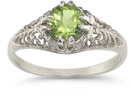 Mythical Peridot Ring in .925 Sterling Silver