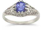 Mythical Tanzanite Ring in 14K White Gold