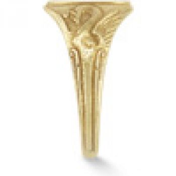 Welsh Dragon Signet Ring in 14K Gold 3