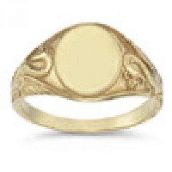 Welsh Dragon Signet Ring in 14K Gold 5