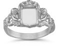 Royal Mermaid Signet Ring, .925 Sterling Silver