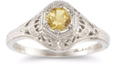 Enchanted Citrine Ring in .925 Sterling Silver