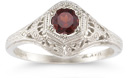 Enchanted Ruby Ring in 14K White Gold