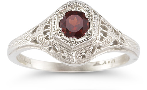 Enchanted Ruby Ring in 14K White Gold