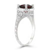 Antique-Style Floral Garnet Ring
