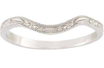 Antique-Style Citrine Wedding Ring Set 4