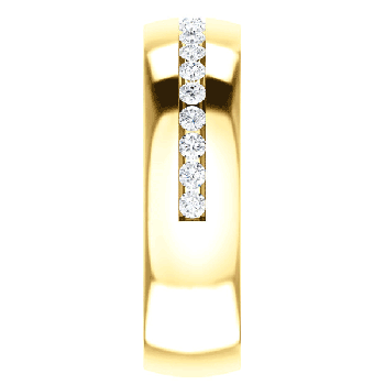 0.33 Carat Channel-Set Diamond Wedding Band Ring, 14K Gold 4