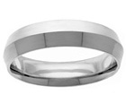 5mm Knife-Edge Platinum Wedding Band Ring