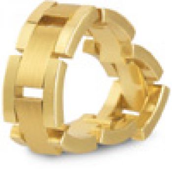 Flexible Designer Wedding Band in 18K Gold 3