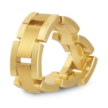 Flexible Designer Wedding Band in 18K Gold 2