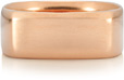 Wide Square Wedding Band in 18K Rose Gold