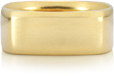 Wide Square Wedding Band in 18K Yellow Gold