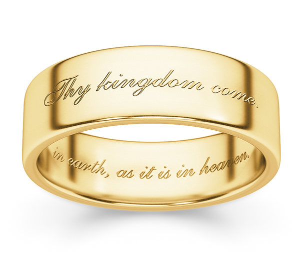 Thy Kingdom Come Ring in 14K Gold
