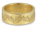 Your Love is Better than Wine Bible Verse Ring in 14K Yellow Gold