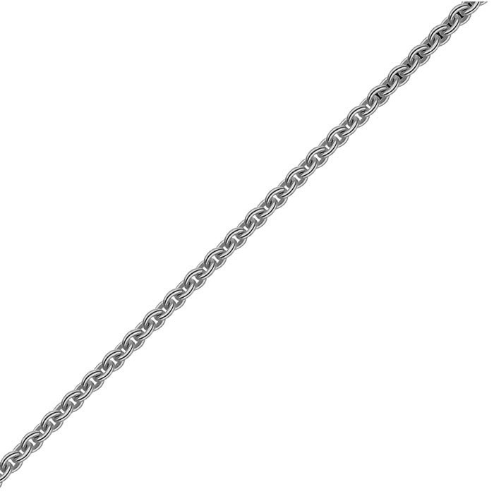 1.8mm 14K White Gold Heavy Cable Chain Necklace