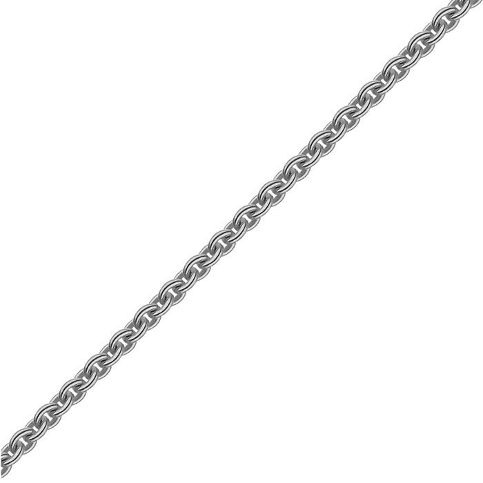 2.2mm 14K White Gold Heavy Cable Chain Necklace