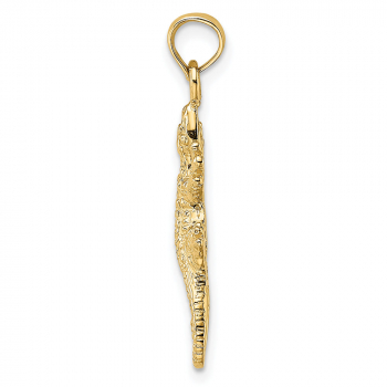 Lizard Pendant in 14K Gold 2