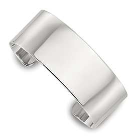 Wide 25mm Sterling Silver Cuff Bangle Bracelet