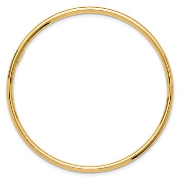 3mm 14K Gold Round Slip-On Bangle Bracelet 2