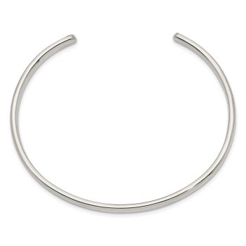 4mm Sterling Silver Cuff Bangle Bracelet 2