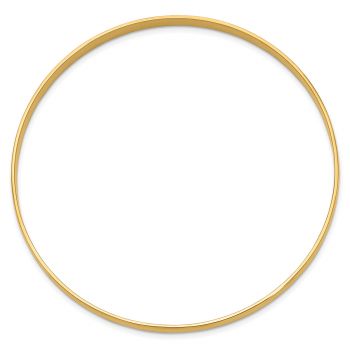 4mm 14K Gold Solid Slip-On Bangle Bracelet 2