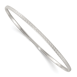 Silver Greek Key Slip-on Bangle Bracelet