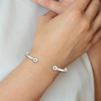 Sterling Silver Torque Cuff Bangle Bracelet 3