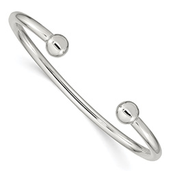 Sterling Silver Torque Cuff Bangle Bracelet