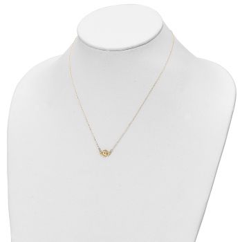 14K Gold Claddagh Necklace for Women 3