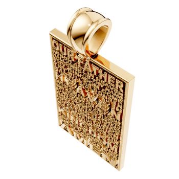 The Lord's Prayer Pendant in 14K Gold 6
