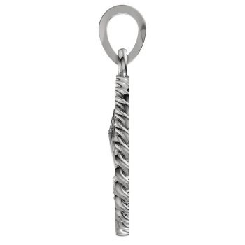 Large 14K White Gold Praying Hands Medallion Pendant for Men 3