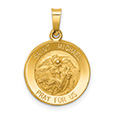 Small 14K Gold St Michael Necklace