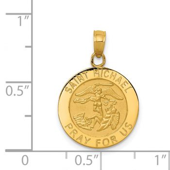 Small 14K Gold St Michael Pendant 2