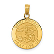 Small 14K Gold St Michael Pendant