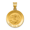 14K Gold Saint Michael Pendant