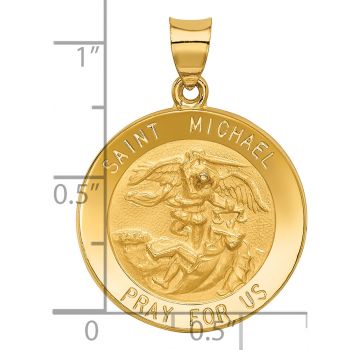 14K Gold Michael the Archangel Pendant 3