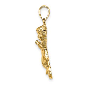 14K Gold Angel Charm Pendant 2