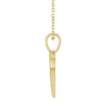 Angel Wings Heart Necklace in 14K Gold 3